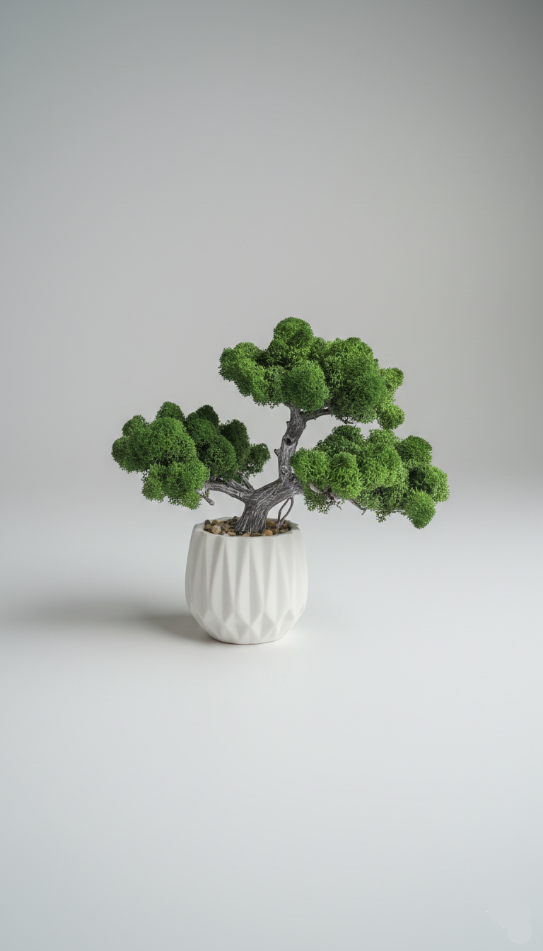 Bonsai cu licheni stabilizati decorativi