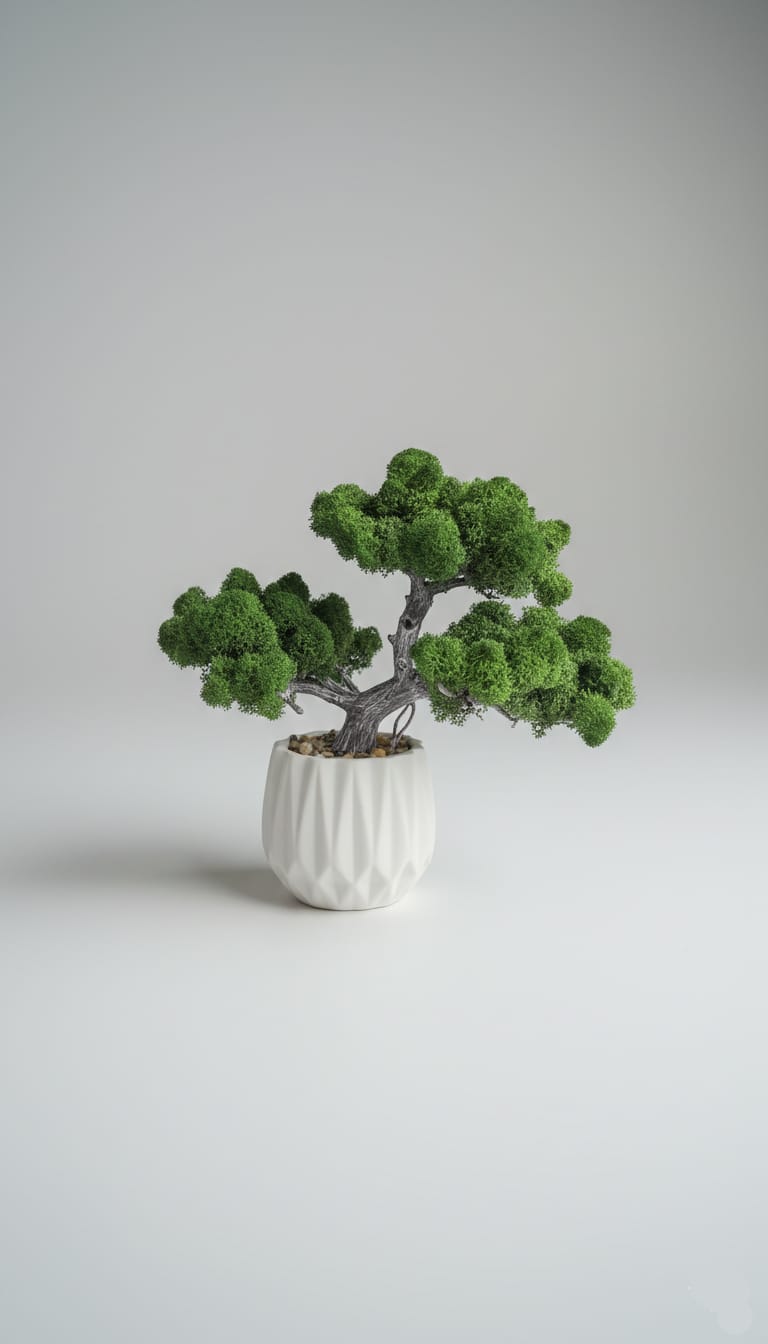 Bonsai cu licheni stabilizati decorativi